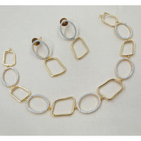 NAFJ Elegant Austrian Stone Fancy Necklace Set 