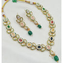 NAFJ Royal Pota Stone And Austrian Pearl Necklace Set