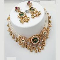 NAFJ Royal Pota Stone And Pearl Choker Necklace Set