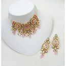 NAFJ Royal Pota Stone And Pearl Choker Necklace Set