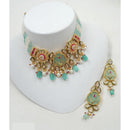 NAFJ Royal Pota Stone And Pearl Choker Necklace Set