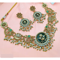 NAFJ Royal Pota Stone And Pearl Necklace Set