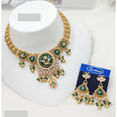 NAFJ Royal Pota Stone And Pearl Choker Necklace Set