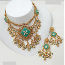 NAFJ Royal Pota Stone And Pearl Choker Necklace Set
