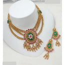 NAFJ Royal Pota Stone And Pearl Choker Necklace Set