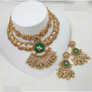 NAFJ Royal Pota Stone And Pearl Choker Necklace Set