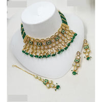 NAFJ Royal Pota Stone And Pearl Choker Necklace Set