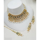 NAFJ Royal Pota Stone And Pearl Choker Necklace Set