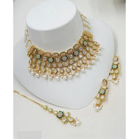 NAFJ Royal Pota Stone And Pearl Choker Necklace Set