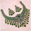 NAFJ Royal Pota Stone And Austrian Pearl Necklace Set