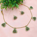 NAFJ Royal Pota Stone And Pearl Necklace Set