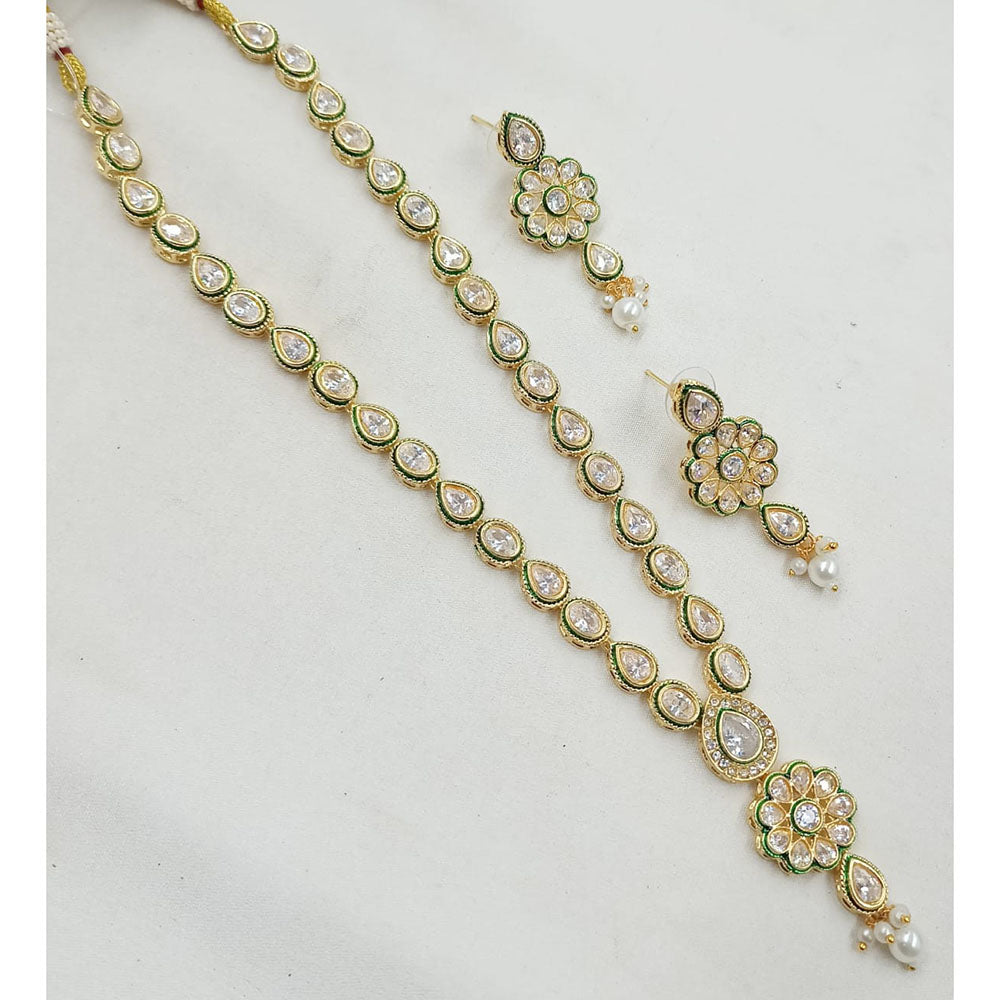 NAFJ Royal Pota Stone And Crystal Necklace Set
