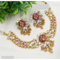 NAFJ Royal Pota Stone And Pearl Necklace Set