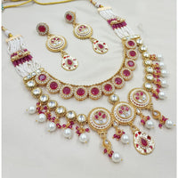 NAFJ Royal Pota Stone And Pearl Necklace Set