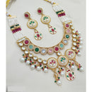 NAFJ Royal Pota Stone And Pearl Necklace Set