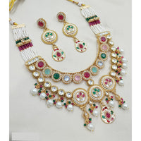 NAFJ Royal Pota Stone And Pearl Necklace Set