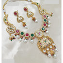 NAFJ Royal Pota Stone And Pearl Necklace Set