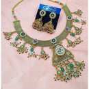 NAFJ Royal Pota Stone And Pearl Necklace Set