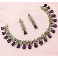 NAFJ Luxury American Diamond Necklace Set