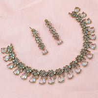 NAFJ Luxury American Diamond Necklace Set