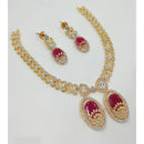 NAFJ Luxury American Diamond Necklace Set