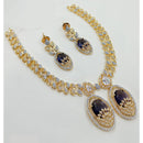 NAFJ Luxury American Diamond Necklace Set