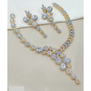 NAFJ Luxury American Diamond Necklace Set