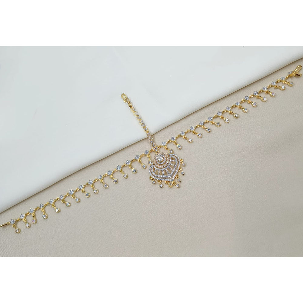 NAFJ Shine Collection Austrian Stone Damini Maangtikka