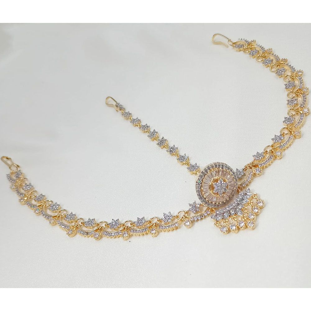 NAFJ Shine Collection Austrian Stone Damini Maangtikka