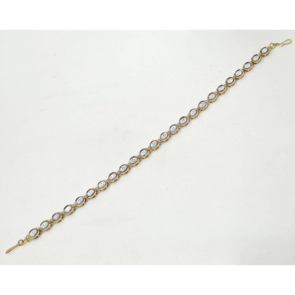 NAFJ Heritage Polki Kundan Stone Sheeshphool