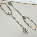 NAFJ Sparkling Crystal And Austrian Stone Designer Hand Harness