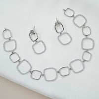 NAFJ Austrian Stone Fancy Necklace Set