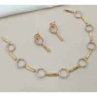 NAFJ Austrian Stone Fancy Necklace Set