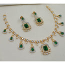 NAFJ Sparkling American Diamond Designer Necklace Set