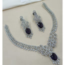 NAFJ Sparkling American Diamond Designer Necklace Set