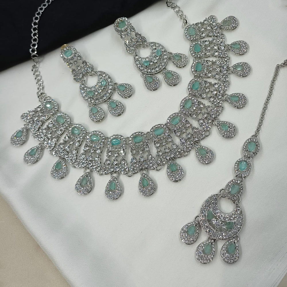 NAFJ Pota Ston And Austrian Stone Necklace Set