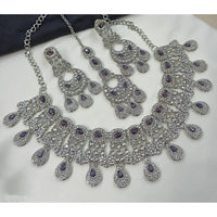 NAFJ Pota Ston And Austrian Stone Necklace Set