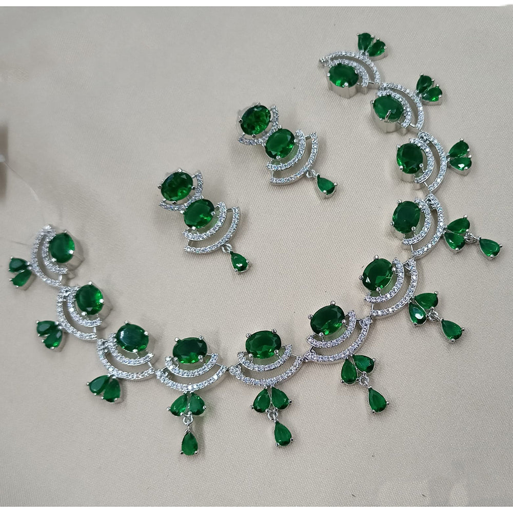 NAFJ Designer American Daimond Necklace Set