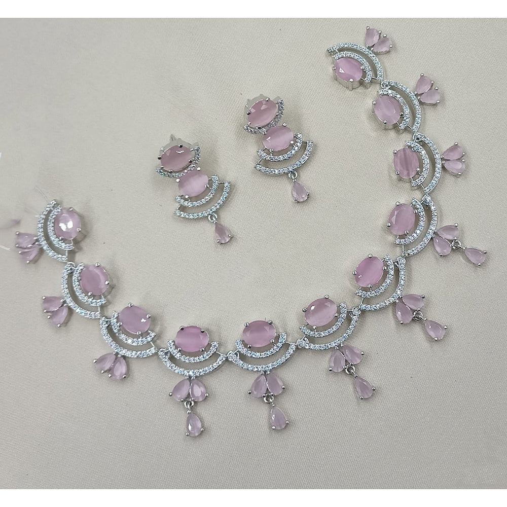 NAFJ Designer American Daimond Necklace Set