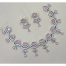 NAFJ Designer American Daimond Necklace Set