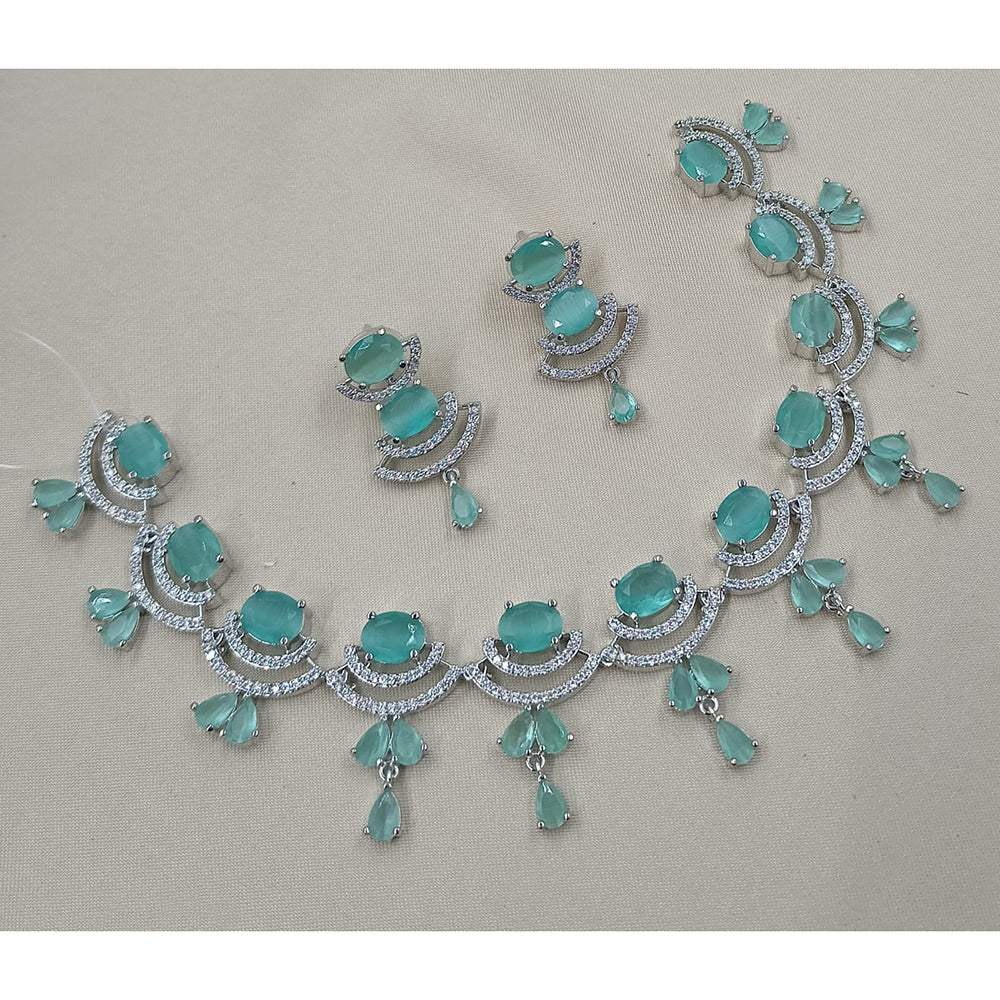 NAFJ Designer American Daimond Necklace Set