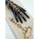 NAFJ Pota Stone And Pearl Designer Hand Harness