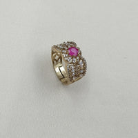 NAFJ Royal Pota Stone And Austrian Stone Finger Ring 