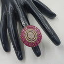 NAFJ Royal Pota Stone And Austrian Stone Finger Ring