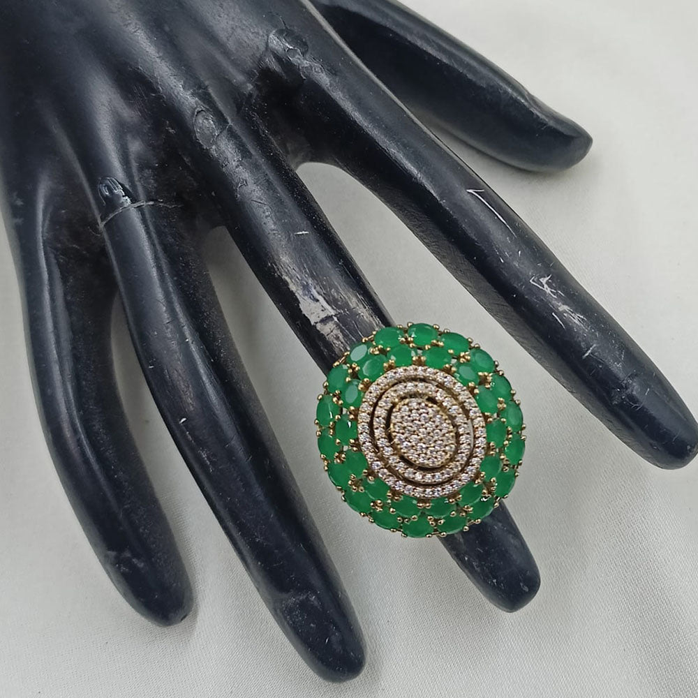 NAFJ Royal Pota Stone And Austrian Stone Finger Ring