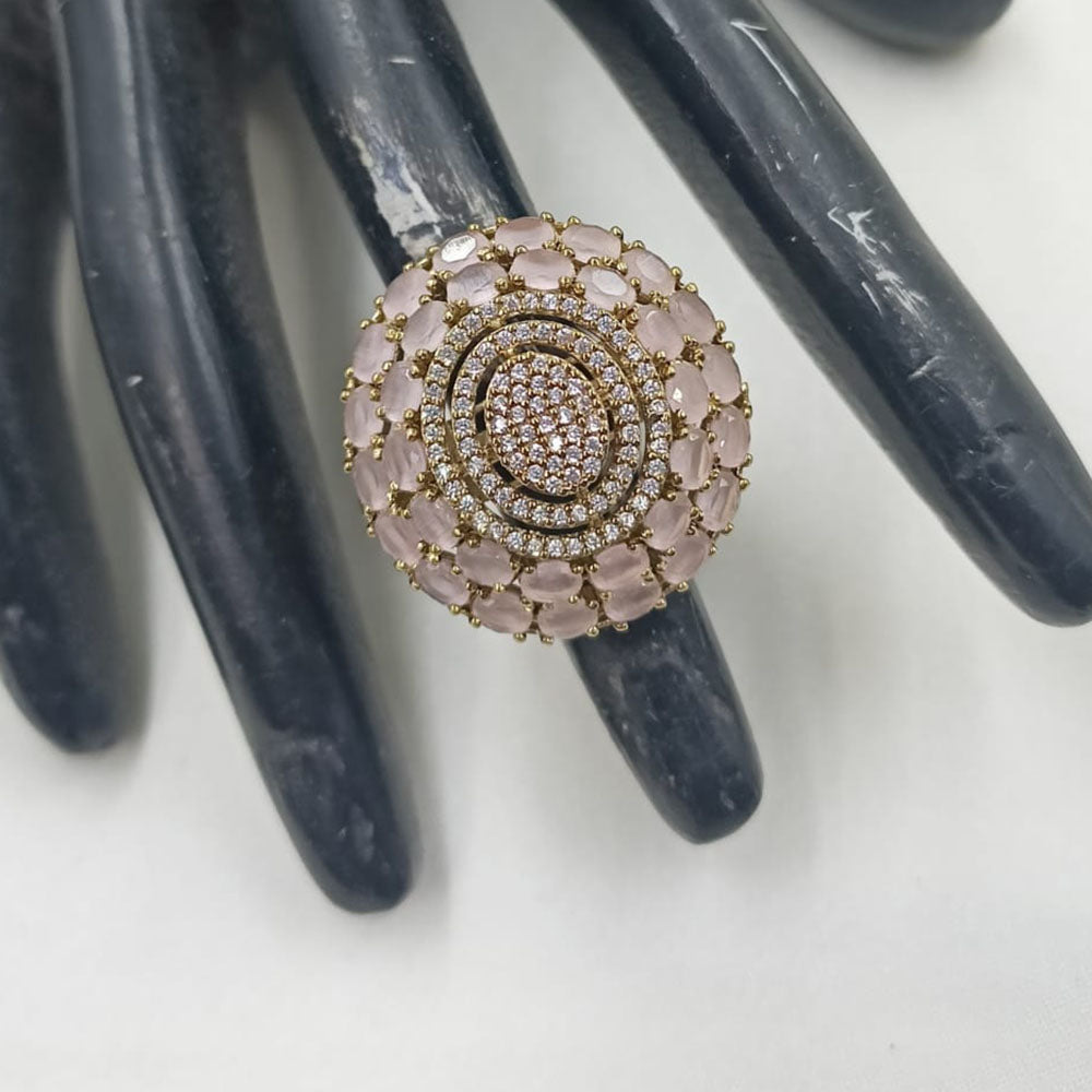 NAFJ Royal Pota Stone And Austrian Stone Finger Ring