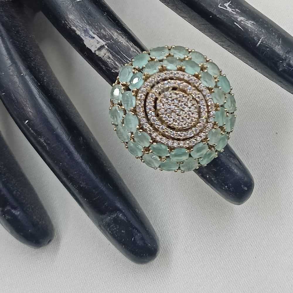 NAFJ Royal Pota Stone And Austrian Stone Finger Ring