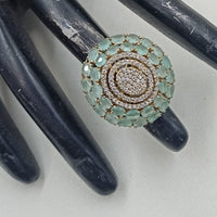 NAFJ Royal Pota Stone And Austrian Stone Finger Ring