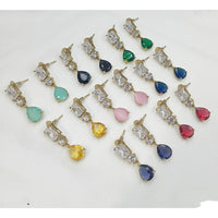 NAFJ Designer American Diamond Party Wear Dangler Earrings