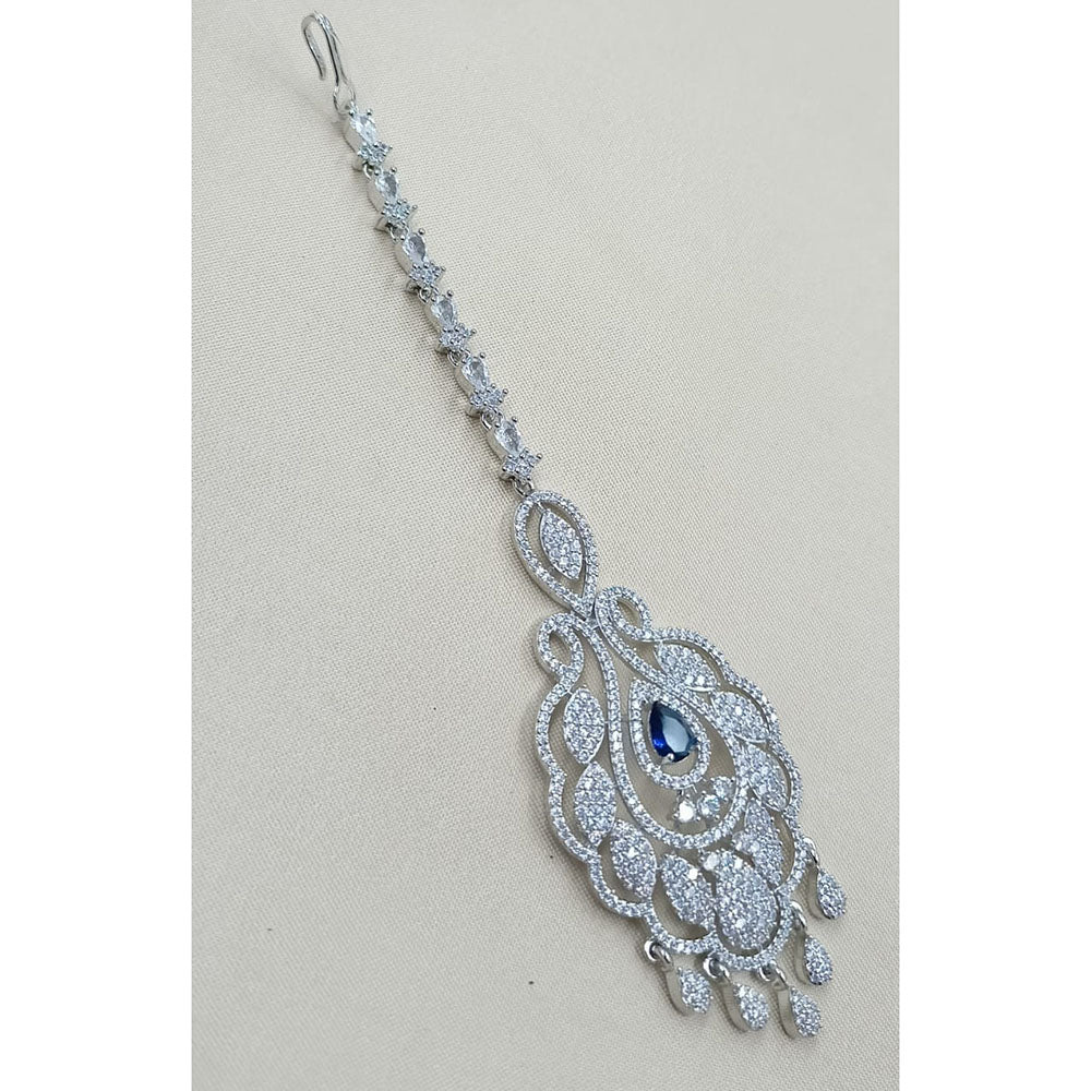 NAFJ Sparkling American Diamond Maangtikka